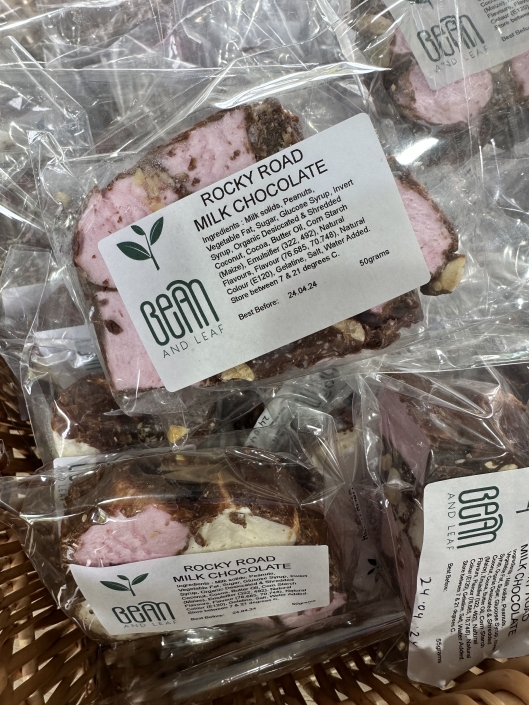 Home made Rocky Road for sale in mobile coffee cart